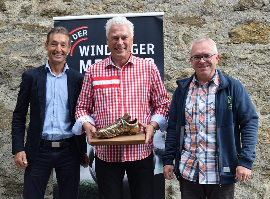 Toni Polster beim Seminar getroffen