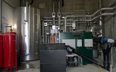 Neue Hackgutanlage 350 kW für Bioenergie Fernheizwerk in Grünbach