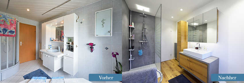Modernisierung mit Dusche & Badewanne