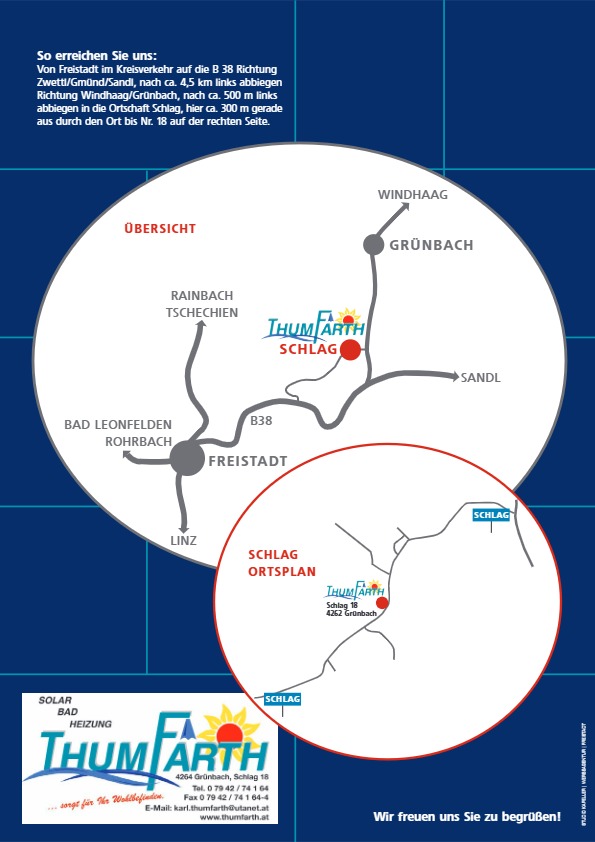 Thumfarth Lageplan